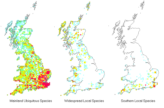 Britain richness by species group